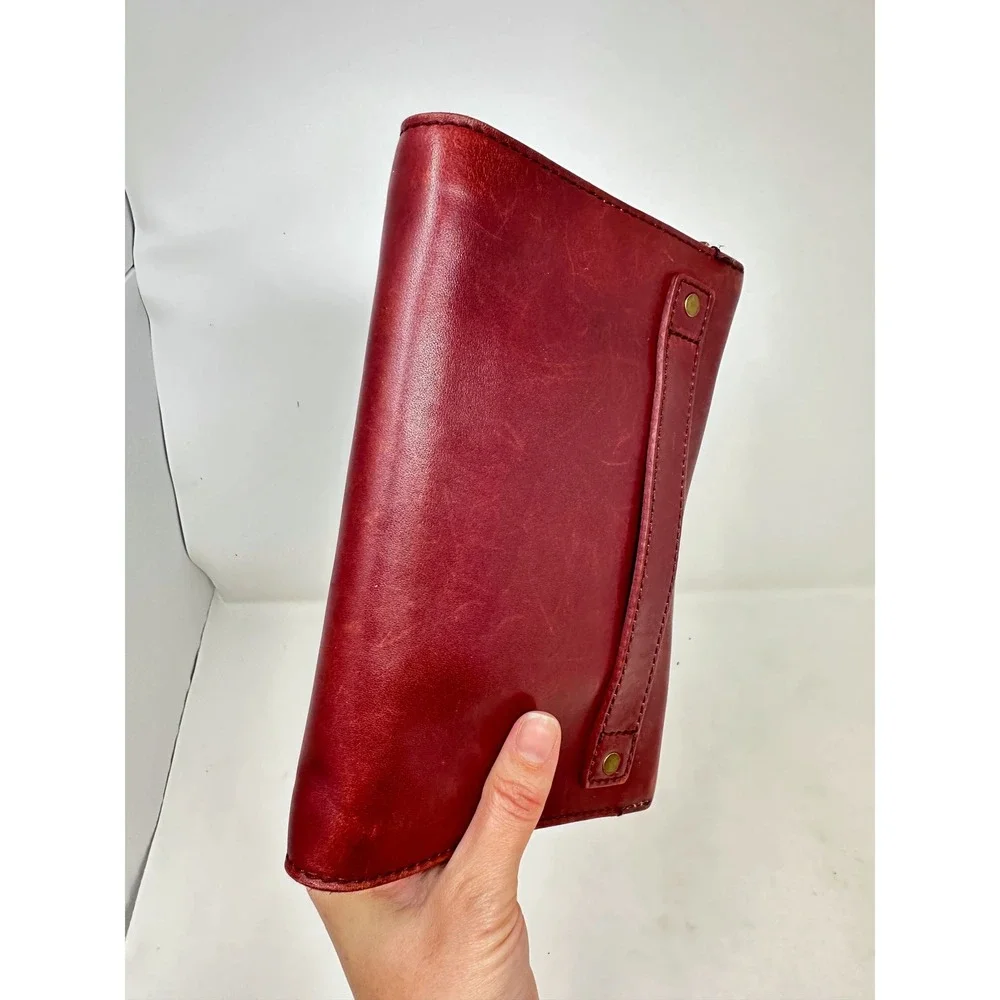 Madewell The Morgan E0328 Leather Crossbody Burgundy